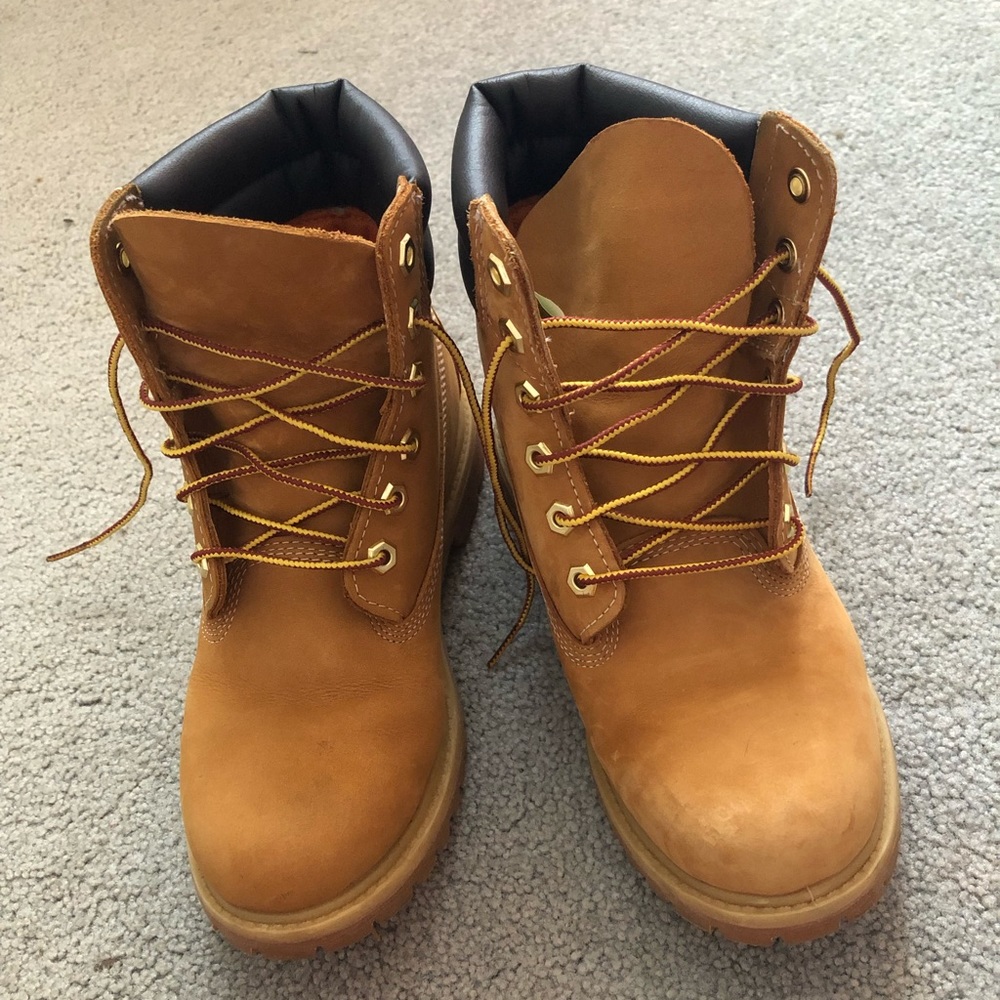 Tan timberland boots